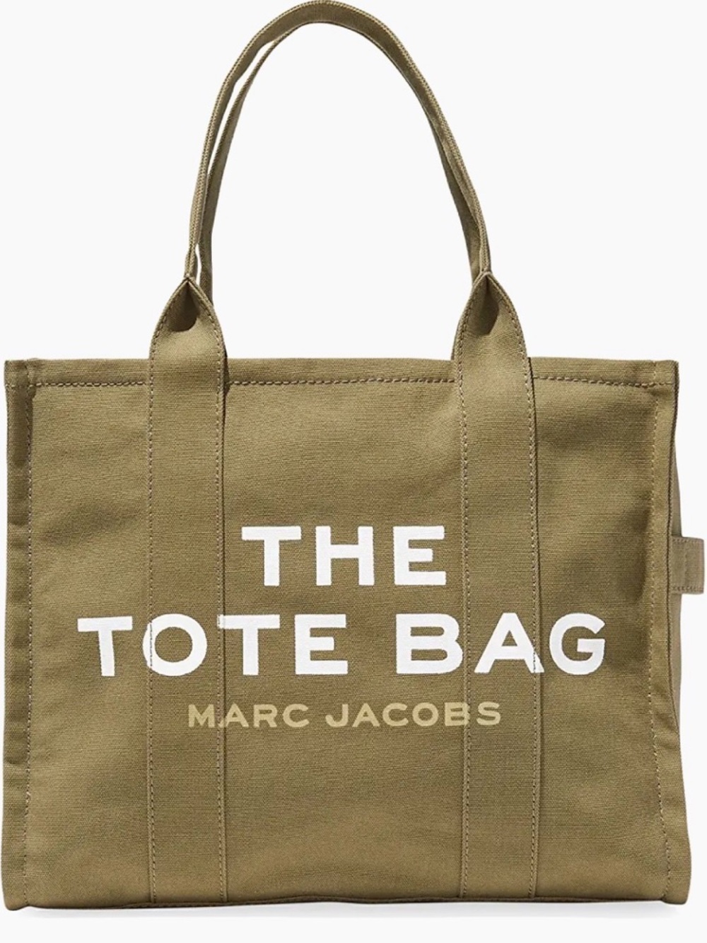 Marc Jacobs Large Olive 'The Tote Bag' Canvas Tote